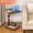 Original wood color, variant on 360° Rotatable Sofa Tray Table, C Shaped Swivel End Table, Adjustable Height Side Table, TV Tray Table With Wheels For Living Room, Bedroom, Sofa, Bed