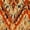 Orange Geometric, variant on Women's Floral Print Sleeveless Midi Dress Crew Neck A-Line Casual Swing Dress