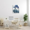 thumbnail image 2 of Modern Blue Flower Arrangement Botanical & Floral Graphic Art Gallery Wrapped Canvas Print Wall Art, 2 of 7