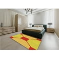 thumbnail image 5 of Ahgly Company Machine Washable Indoor Rectangle Transitional Neon Orange Area Rugs, 8' x 10', 5 of 7