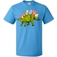 thumbnail image 3 of Inktastic Easter Bunny Stegosaurus with Eggs and Pink Ears T-Shirt, 3 of 5