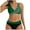Olive Green, variant on Womens Two Piece Swimsuit Bikini Set Summer Print Swimsuit Fashion Swimwear Beachwear Bikini Siamese Bathing Suit Orange