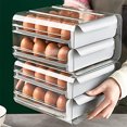 thumbnail image 4 of Recipiente de almacenamiento de mantenimiento fresco Refrigerador de plástico Recipiente anticaída para huevos Hugtrwg Para estrenar, 4 of 7
