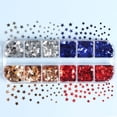 thumbnail image 4 of RKSTN nail flash 12 Compartment Box Of Pentagonal Star Sequins Independence Day Color Matching Star Sequins-thin Nail Flash Makeup, 4 of 8