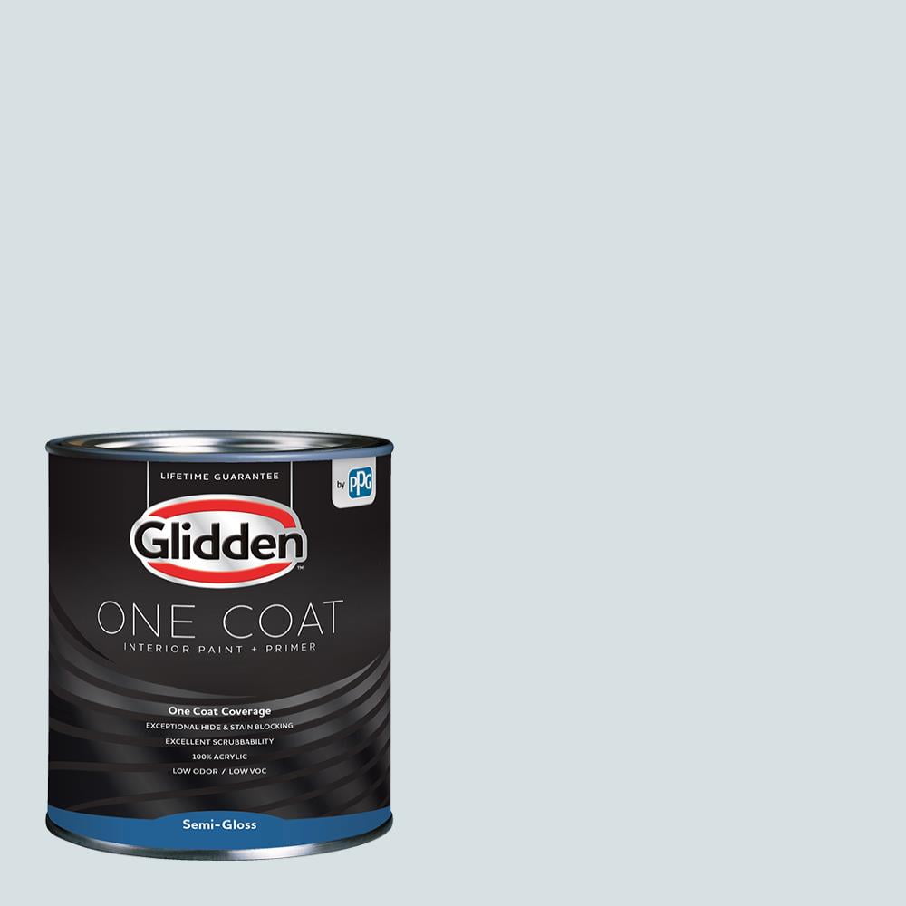 Glidden One Coat Interior Paint + Primer, Blue Smoke / Gray, 1 Quart