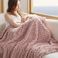 thumbnail image 1 of Manta Bedsure Cozy, color rosa, 100% microfibra, 130 x 150 cm, 1 of 7