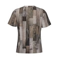 thumbnail image 6 of Vsdgher Wooden Texture Print Men's Dry Fit Mesh Athletic Shirts Moisture Wicking Tennis T-Shirt Tops, 6 of 9