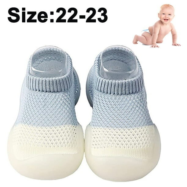Toddler shoes Baby first walking baby shoes Solid color Soft sole Non slip mesh Breathable lightweight material