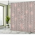 thumbnail image 5 of Ambesonne Geometric Shower Curtain, Celtic Baroque Boho, 69"Wx84"L, Brown Beige, 5 of 5