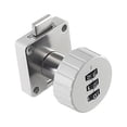 thumbnail image 3 of Abbracc 3 Digital Code Combination Cam Lock Keyless Digital Lock for Cabinet Drawer Safe Gray Round 39x39mm, 3 of 9