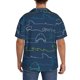 thumbnail image 3 of Fotbe Shark Camisa Estampada de Manga Corta para Hombre, Casual de Verano, Estilo Playero, Sin Arrugas-Large, 3 of 5