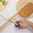 thumbnail image 5 of Uxcell 15 Yard Sequins Beaded Lace Trim 1.1 inch Wave Braid Trim Strip for Crafts, Embellishments, Costume Gold, 5 of 6