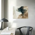 thumbnail image 4 of Orinice  Framed Canvas Print Wall Art Pastel Grunge Watercolor Gray Abstract Shapes Illustrations Modern Art Minimalism for Living Room, Bedroom, Office  20x16in, 4 of 6