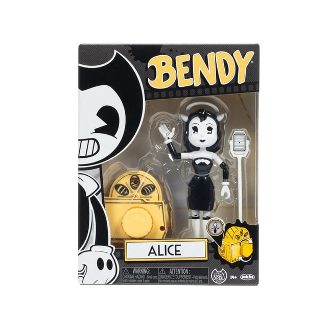Figuras de acción Bendy y la máquina de tinta Alice con micrófono y proyector
