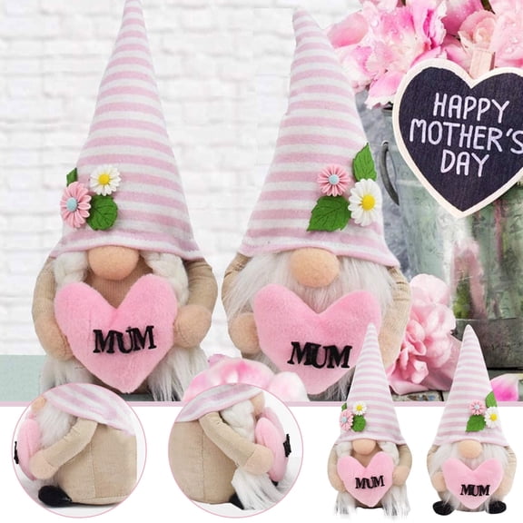 A Easter Gnome Plush Doll Scandinavian Dwarf Spring Flowers Gnomes Toy For Mother'S Day Home Decoration Cute Gift For Her