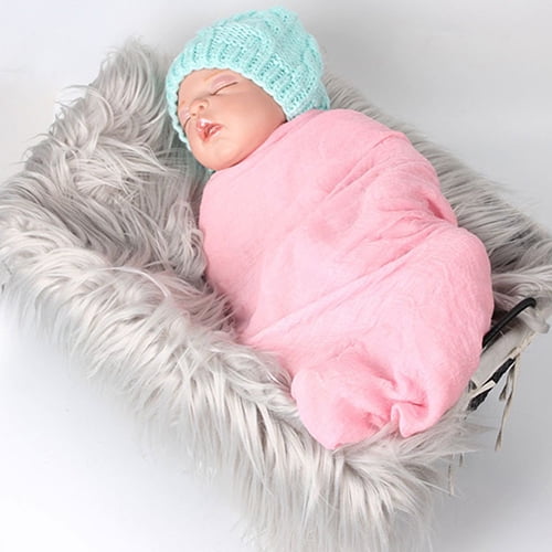 Faux fur blanket newborn photography hotsell