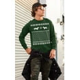 thumbnail image 2 of Old Glory Mens Dachshund Ugly Christmas Sweater Long Sleeve T Shirt, 2 of 6