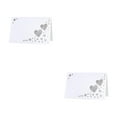 thumbnail image 2 of Baohd 50pcs/set Memorable Experience With Heart Hollow Name Place Cards Heart Hollowed Table Namecard white 2Set, 2 of 6