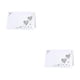 thumbnail image 3 of Naiovety 50 paquete/lote personalizar decoraciones de con corazón hueco nombre lugar tarjetas boda nombre tarjetas blanco blanco 2Conjunto, 3 of 6