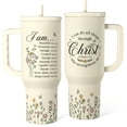 thumbnail image 1 of Vaso SANDJEST de 40 oz con mango aislante de acero inoxidable, 1 of 8