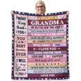 thumbnail image 1 of LHSHID Grandma Gifts Gifts for Grandma from Granddaughter Grandson Grandma Birthday Gift Grandmother Grandma Gift for Mothers Day Christmas Grandma Blanket Gift 50"x60", 1 of 6