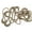 Tan, variant on 10pcs Zip Puller zipper tag pulls Cord Replacement Fastener Slider Backpack Tan