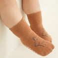 DAKIMOE 5 Pairs Baby Socks Non Slip Kids Crew Socks with Grips Cute