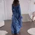 thumbnail image 6 of Vintage Patchwork Lace Up Dresses (S, Pink), 6 of 10