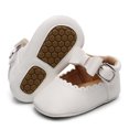 thumbnail image 2 of Yindaity Baby Shoes Size 12 For 0 Months-6 Months Single Bowknot First Walkers Buckle Strap Soft Bottom Breathable Princess Toddler Sneakers (White,0-6 Months), 2 of 5