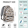 thumbnail image 6 of Leopard Print Backpack for School,Cute School Bag,Schoolbag with Adjustable Shoulder Straps & Padded Back,15.3"x11"x7.1".﻿, 6 of 6