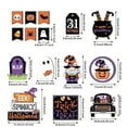 thumbnail image 2 of Halloween Tiered Tray Decor Set 15 Pcs Cute Wooden Signs Rustic Halloween Tier Tray Decorations Set For Home Table House Room Kitchen Houseroom Party, 2 of 2