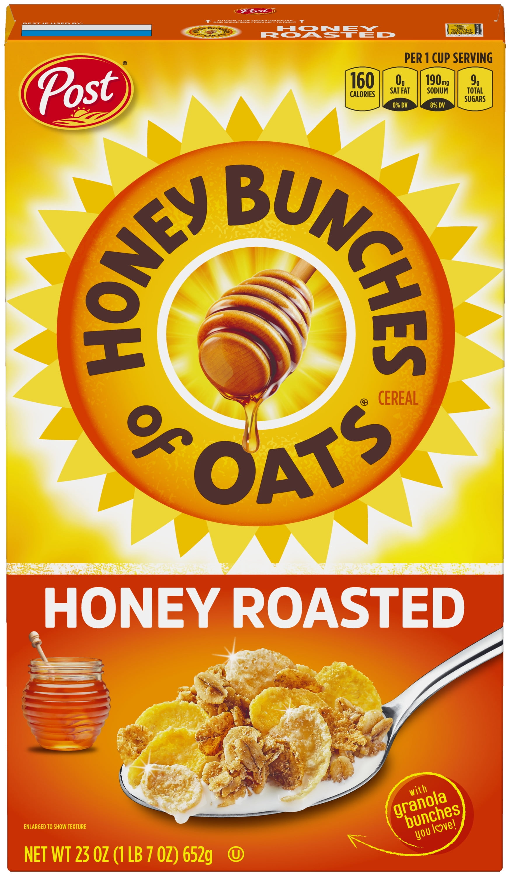 Honey Bunches Of Oats With Almonds Heart Healthy Low Fat Made With Whole Grain Cereal 30 5 Ounce Walmart Com Honey Bunches Of Oats With Almonds Heart Healthy Low Fat Made With Whole Grain Cereal 30 5 Ounce Walmart Com