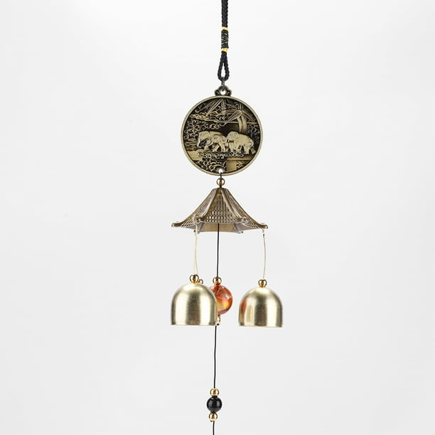 Colgando Del Carillón De Viento Retro Chino Feng Shui Campana Colgante