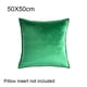 thumbnail image 5 of Funda de cojín de asiento Naiovety poliéster decorativa lavable Verde 50x50cm, 5 of 6