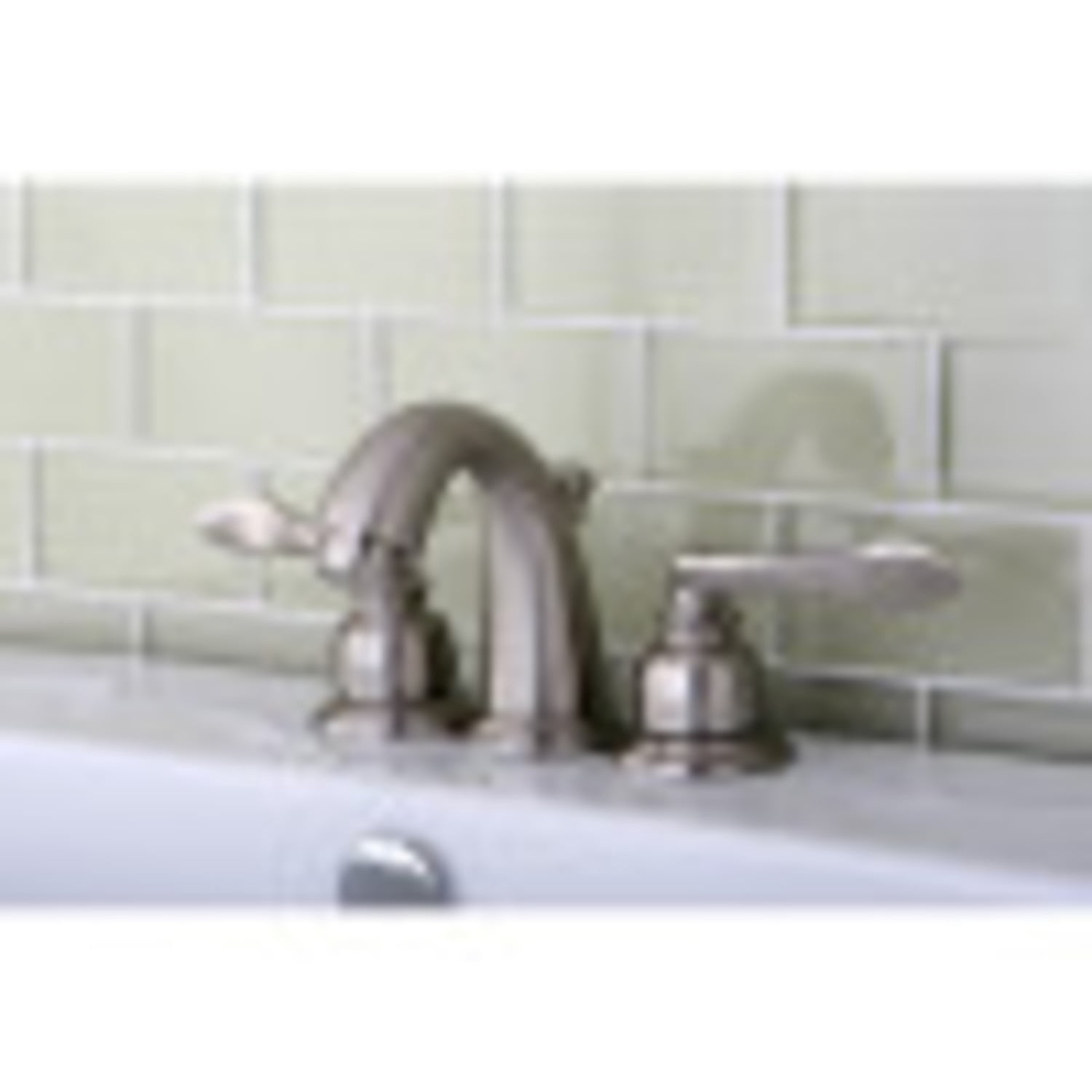 Kingston Brass KB8918NFL NuWave French Widespread Bathroom Faucet, Brushed Nickel