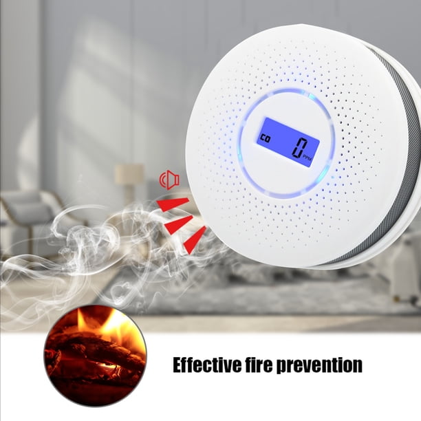 Alarma de humo y monóxido de carbono Detector de humo Eccomum Alarma