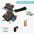 thumbnail image 2 of Women's Coin Purses Keychain Wallet Mini Zip Dual Pouch Wristlet Portable Coin Purse Small Wallets For Travel Sports Outdoors Christmas Tree Beautiful, 2 of 6