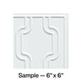 thumbnail image 1 of FASÄDE Chain Decorative Vinyl Backsplash Panel in Matte White (6X6 Inch Sample), 1 of 5