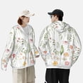 thumbnail image 4 of Balery Wildflower Watercolor 2 Sudadera ligera de manga larga con capucha y protección solar UPF 50+ para hombre y mujer, ideal para pesca y running-X-Large, 4 of 7