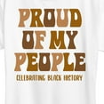 thumbnail image 3 of Instant Message - Proud of my People - Women's Short Sleeve Graphic T-Shirt, 3 of 6