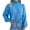 Blue, variant on LYXSSBYX Women Christmas Sweaters for Womens 2022 New Fashion Solid Pullover Long Sleeve Lapel-Neck Blouse T-Shirt Top