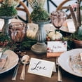 thumbnail image 3 of Miangastore Blank Table Name Cards with Gold Foil Border for Wedding Table Setting and Banquet Labels White Paper 40 Pieces, 3 of 8