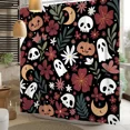 thumbnail image 2 of Tchckioa Halloween Party Decor Shower Curtain,36x72 Inch Waterproof Hooks Bath Curtain for Bathroom, 2 of 6