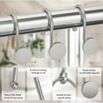 thumbnail image 4 of AmazerBath Shower Curtain Hooks, Shower Curtain Rings, Heavy Duty Modern Decorative Brushed Nickel Shower Curtain Hooks Rust Proof Smooth Glide Shower Hooks for Shower Curtain Shower Rod Hook, 12Pcs, 4 of 9