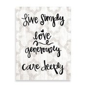 Creative Products Live Love Handwritten And Moroccan16x20 Gallery Wrapped Canvas