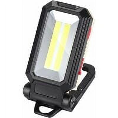 Lámpara de trabajo LED Lumière de Camping Projecteur LED Lámpara de trabajo recargable Lámpara recargable Atelier COB Linterna de bolsillo con base magnética para garaje, camping,