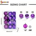 thumbnail image 4 of Spencer 48Pcs Christmas Ball Ornaments Small Shatterproof Xmas Tree Decorative Balls Setwith Hanging Hooks for Holiday Wedding Party Decorations, Red (30mm/1.2"), 4 of 6