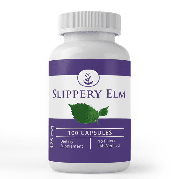 PURE ORIGINAL INGREDIENTS Slippery Elm, 100 Capsules Always Pure, No Additives Or Fillers, Lab Verified