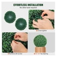 thumbnail image 4 of Artificial Topiary Trees - 20" Ball, 2 Pack - Faux Boxwood Topiaries for Indoor/Outdoor Decor - UV Resistant, Wedding, Garden, Patio, Home Decor, 4 of 5
