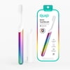 quip Sonic Battery Electric Toothbrush, Soft Bristles, with Travel Cover and AAA Battery, 1 Count, Rainbow Metal